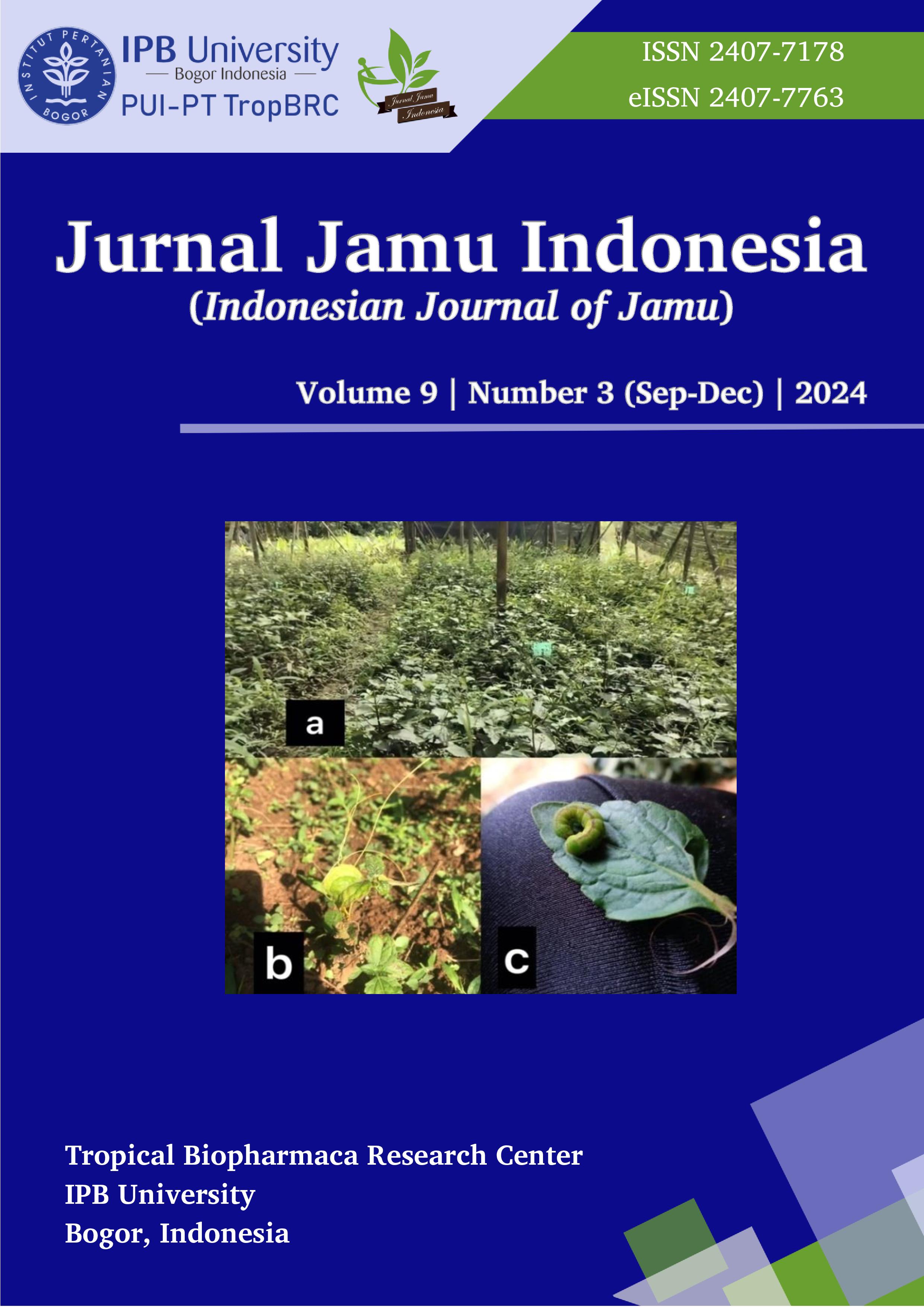 					View Vol. 9 No. 3 (2024): Jurnal Jamu Indonesia
				