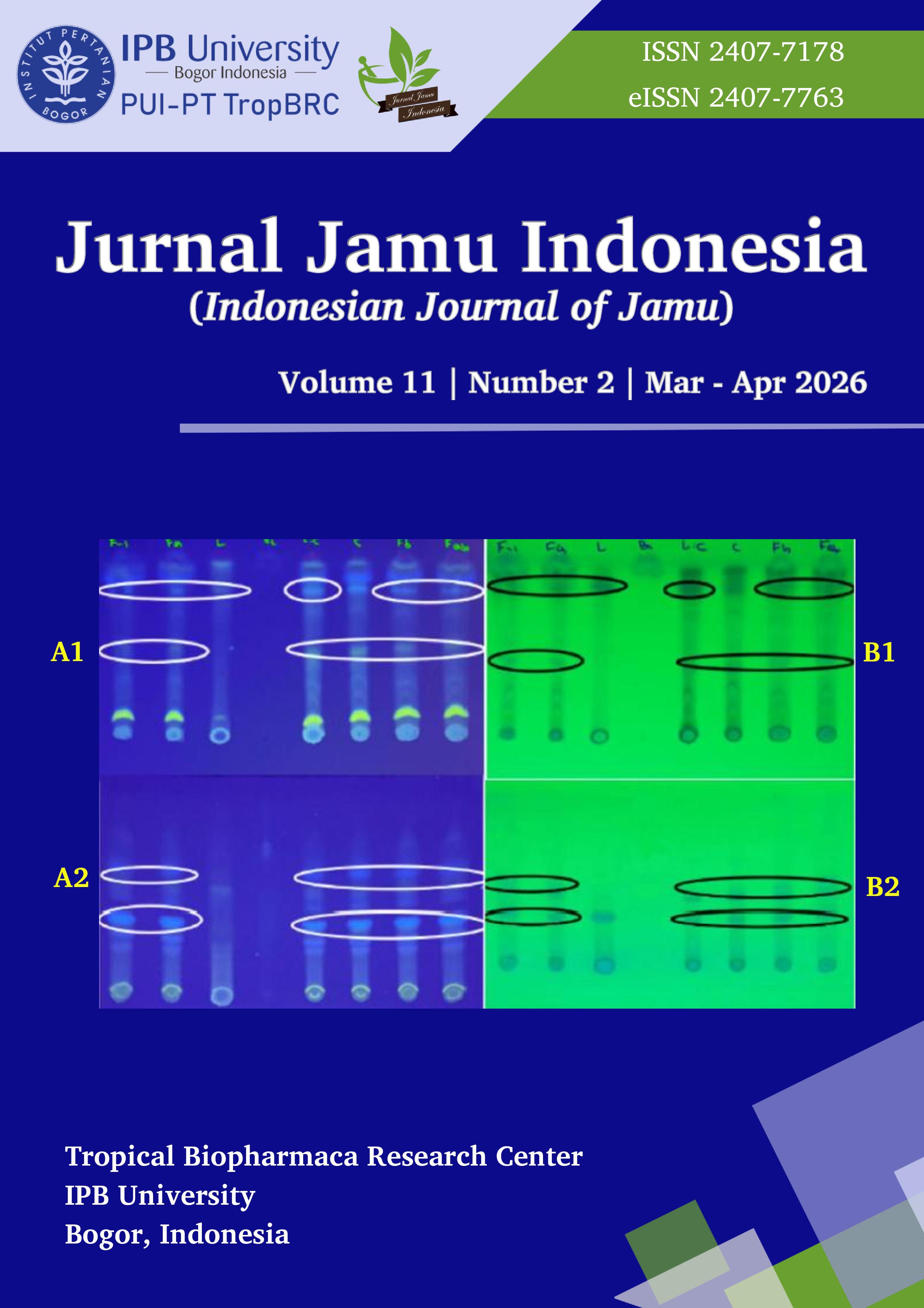 					View Vol. 11 No. 2 (2026): Jurnal Jamu Indonesia (In Progress)
				