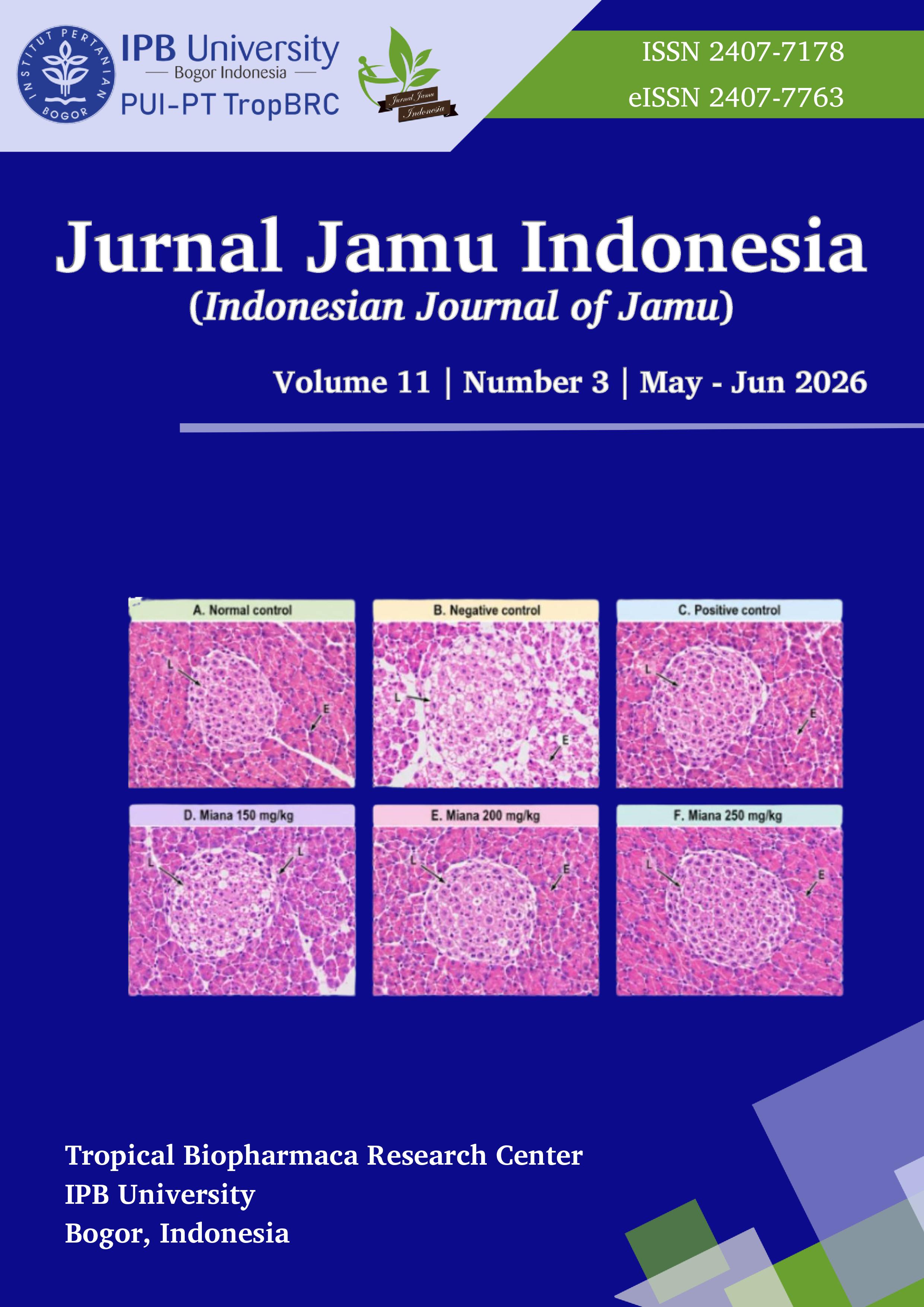 					View Vol. 11 No. 3 (2026): Jurnal Jamu Indonesia
				